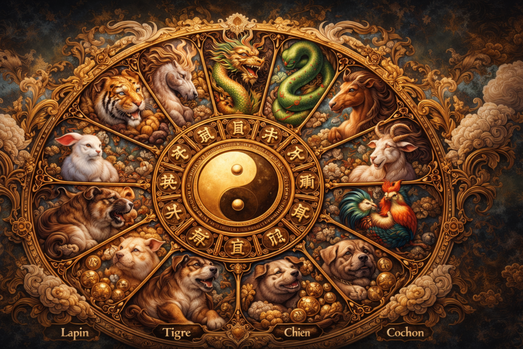 les douze signes du zodiaque chinois